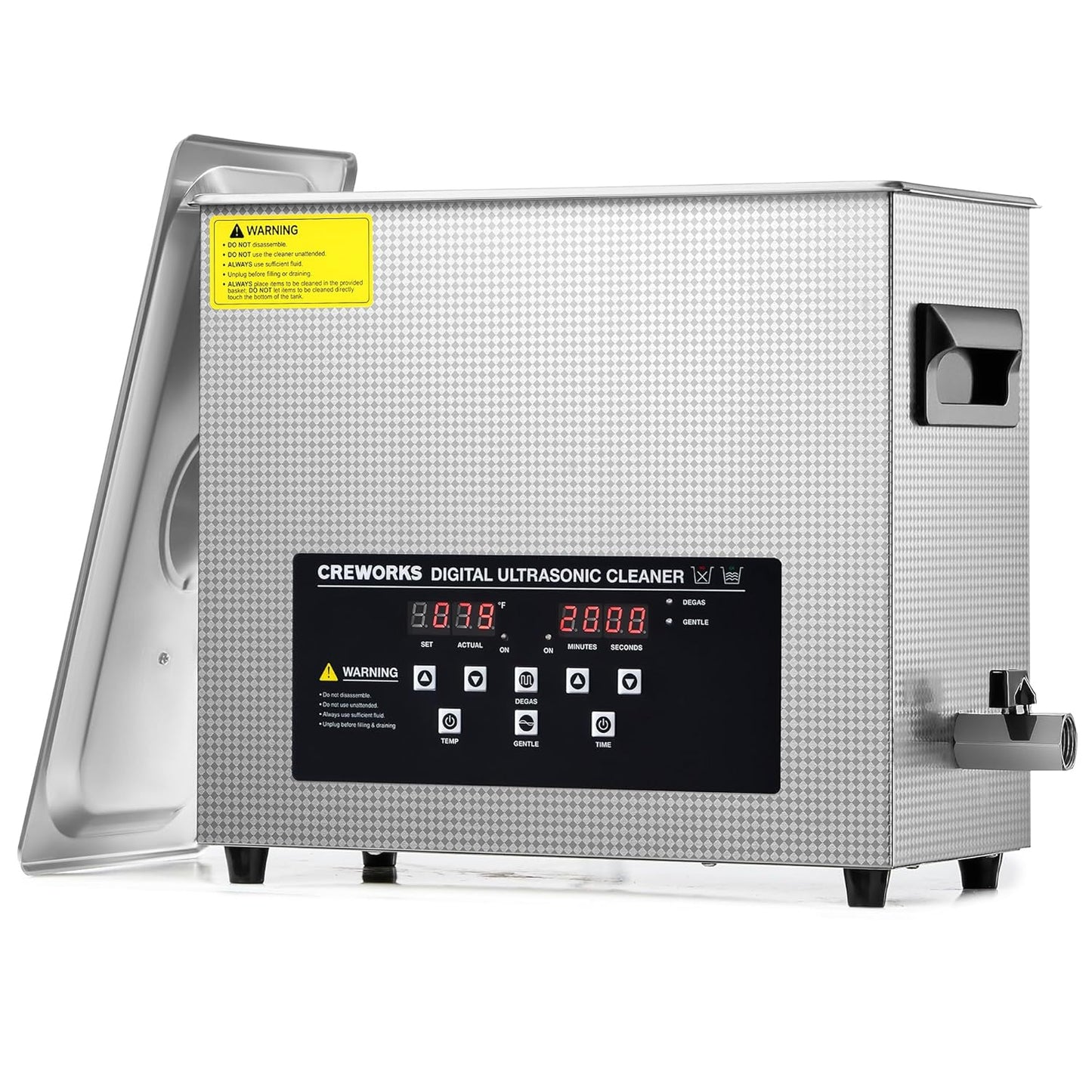 6L Digital Ultrasonic Cleaner for Jewelry, Glasses, and More
