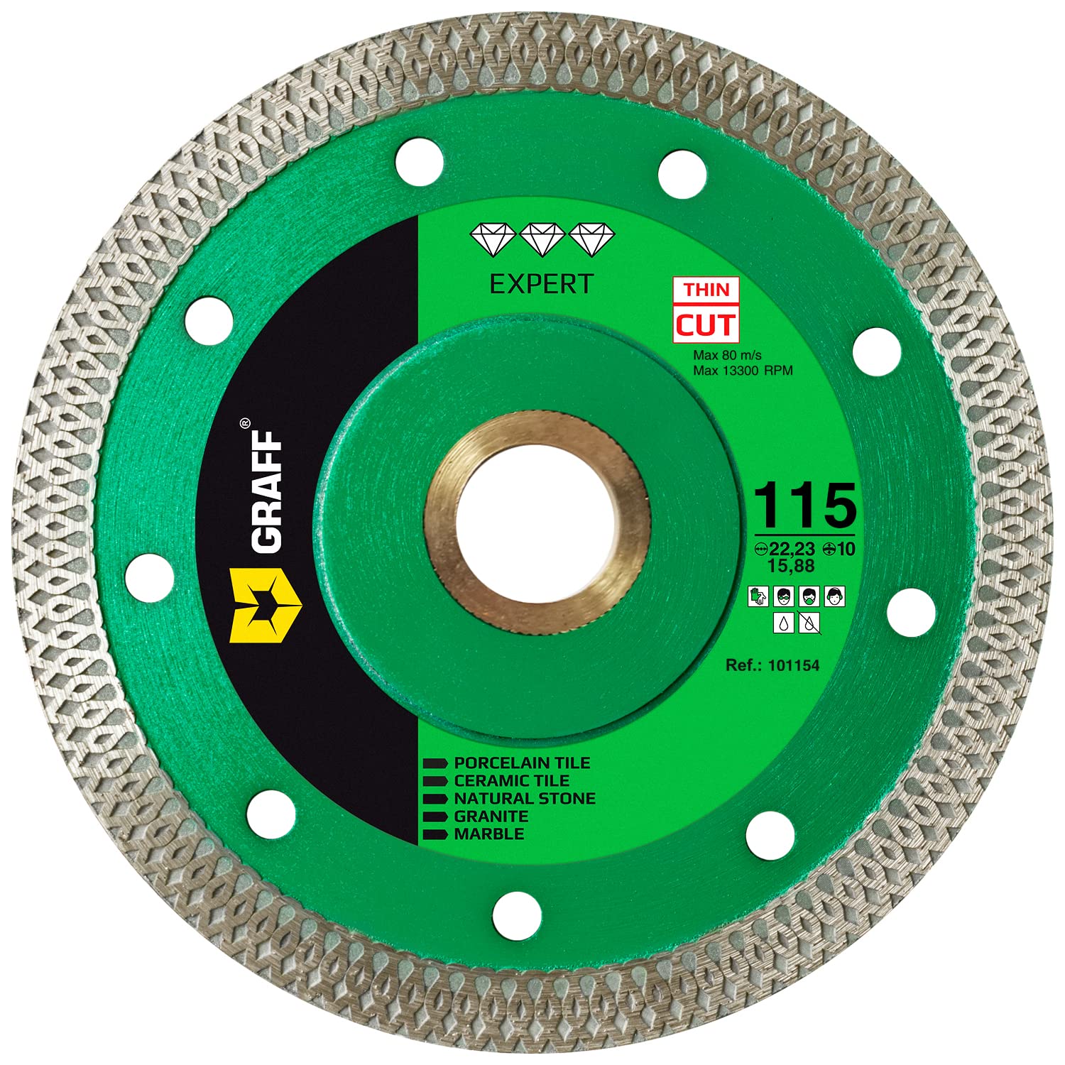 GRAFF Super Thin Diamond Blade - Precision Cutting for Hard Tiles