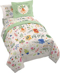 Harry Potter Twin Comforter Set - 5 Piece Herbology Bedding