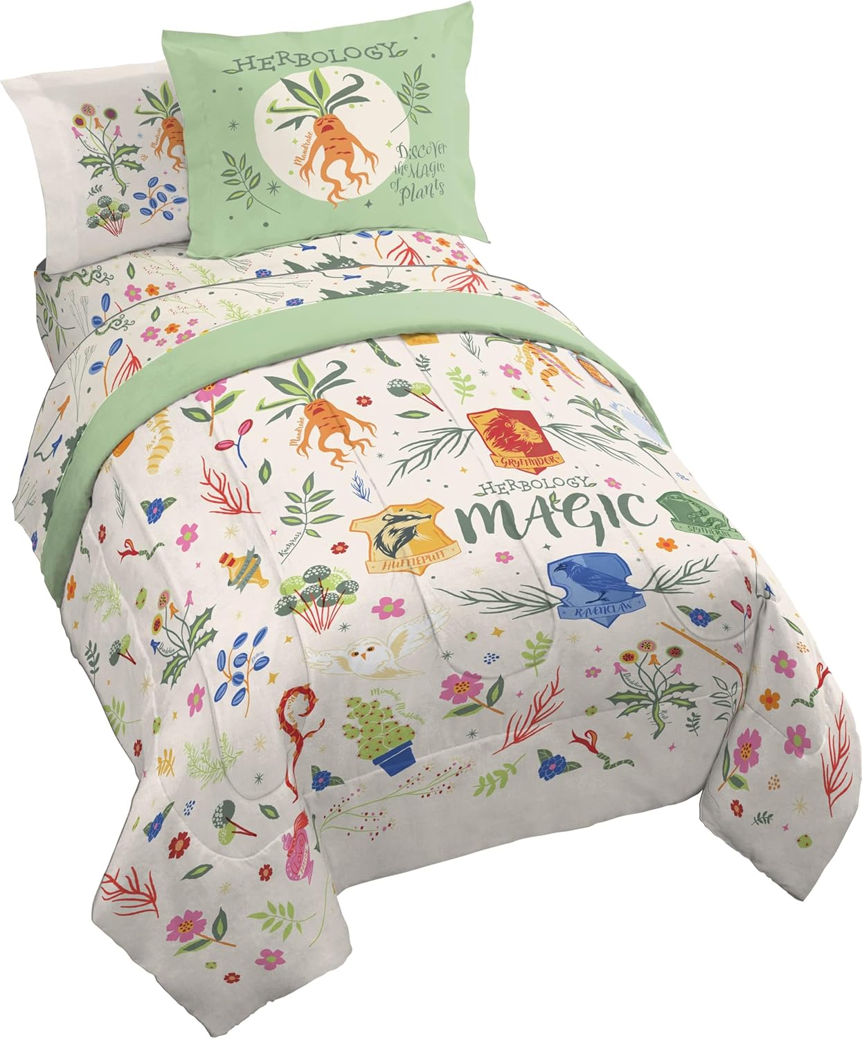 Harry Potter Twin Size Comforter Set - 5 Piece Bedding Set