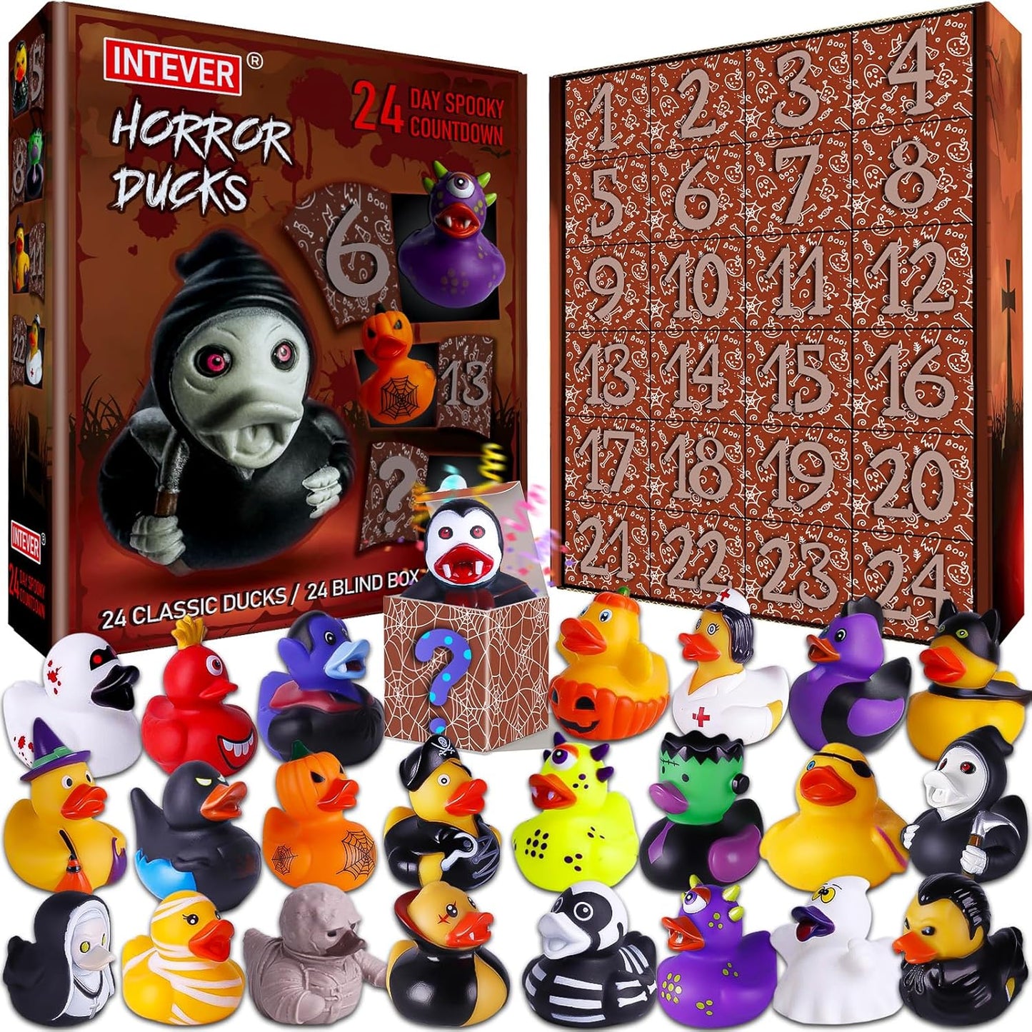 Halloween Advent Calendar 2025 with Horror Rubber Duckies