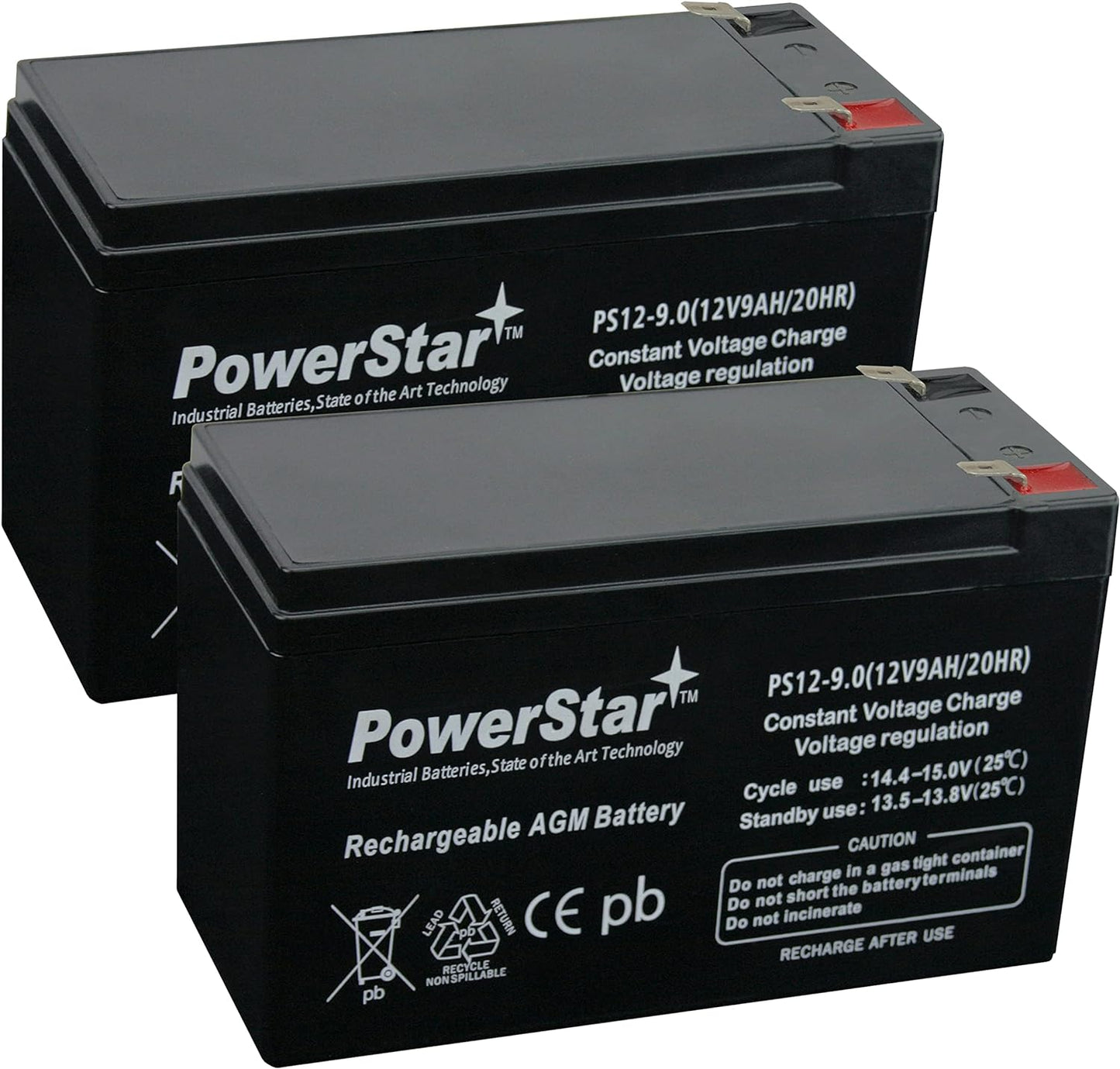 PowerStar Replacement Battery for APC Back-UPS RS 1500 - 2 Pack
