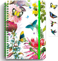 Butterfly Diary for Women & Girls A5 Lined Spiral Notebook - Artistic