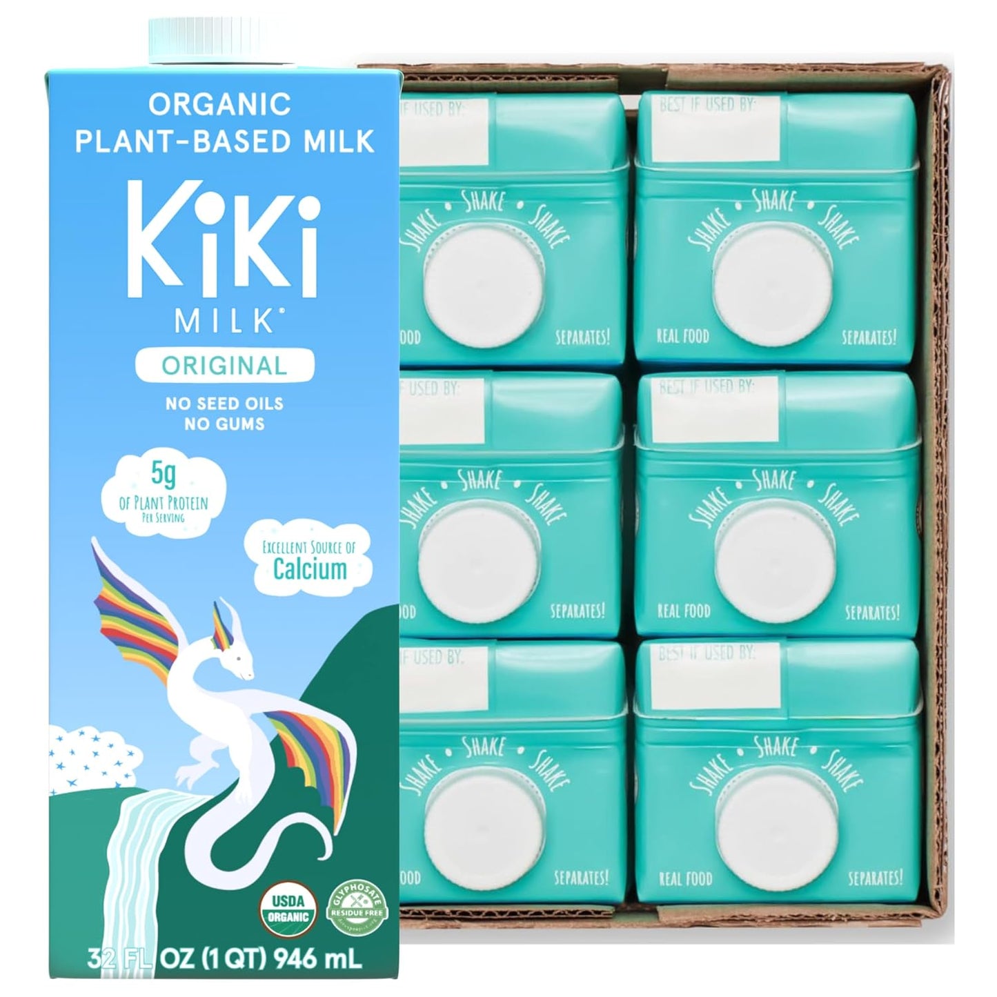 Kiki Milk Plant Based Milk - Organic Calcium & Magnesium Source