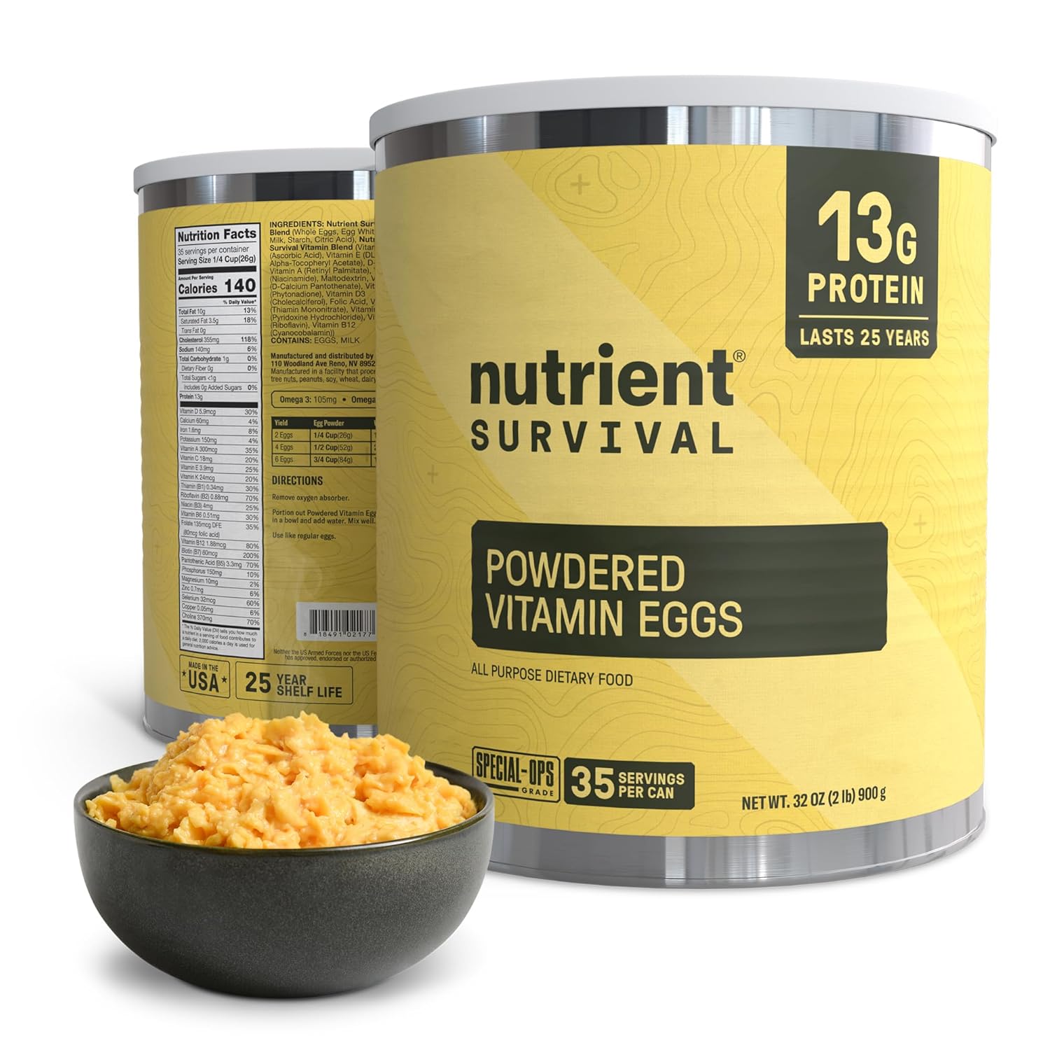 70 Egg Equivalent Nutrient Survival Powdered Eggs Blend Review