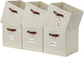 13x13 Storage Cubes Fabric Organizer Bins - Durable 6pc Set