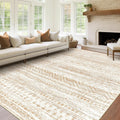 Moroccan Non-Slip Washable Area Rug 8x10 for Living Room Decor