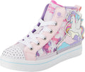 Girls Enchanted Uni Light-Up Sneakers - Sparkle High-Tops