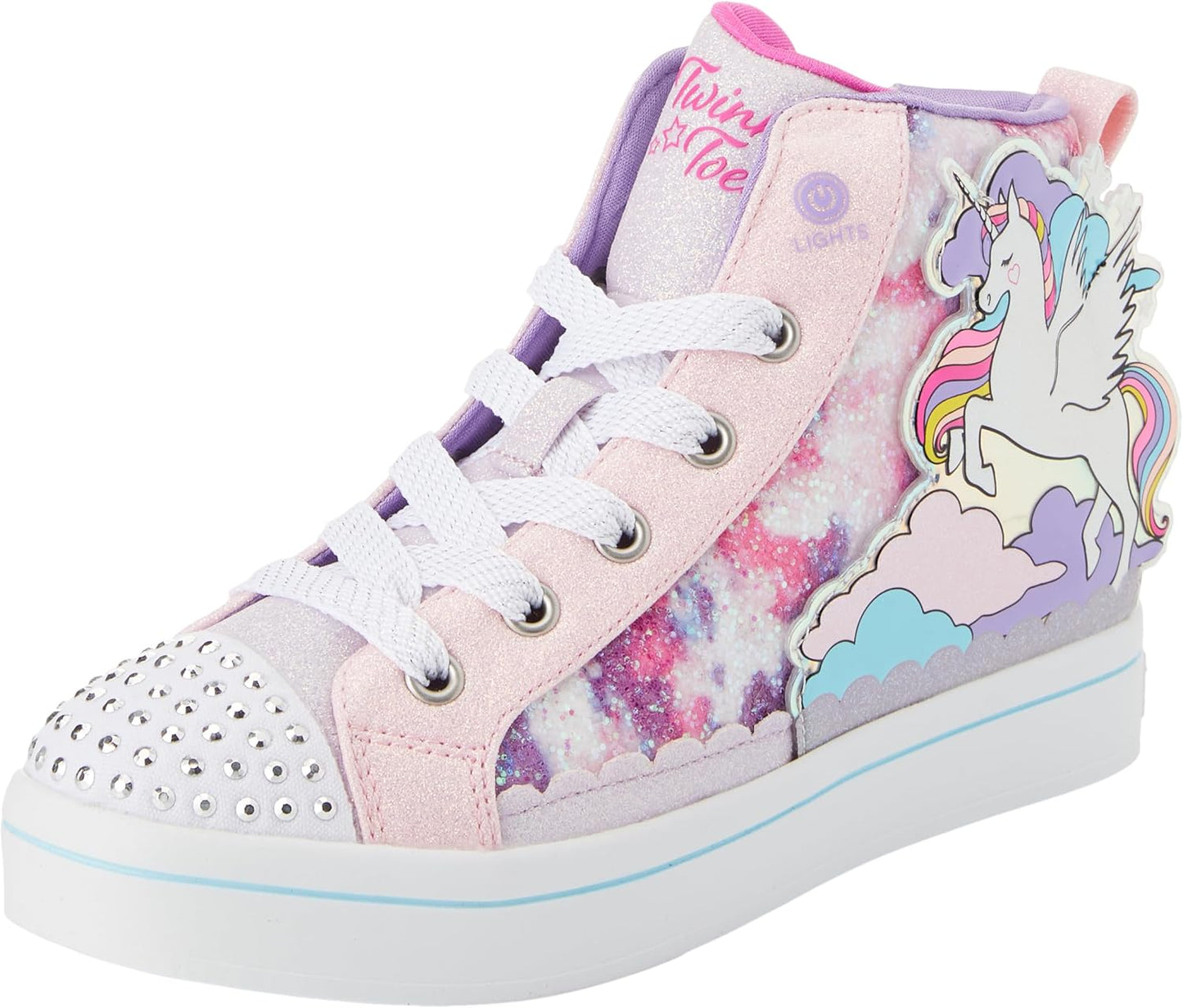 Skechers Girls TWI-Lites 2.0 - Enchanted Unicorn Light-Up Shoes