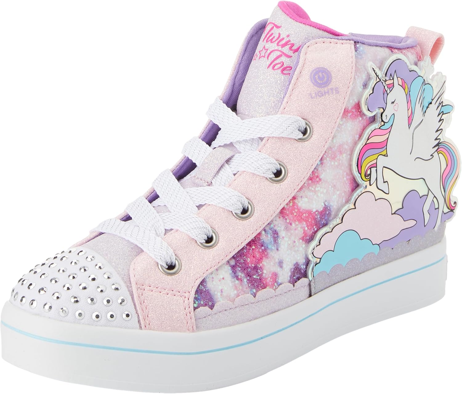 Skechers Girls TWI-Lites 2.0 - Enchanted Unicorn Light-Up Shoes