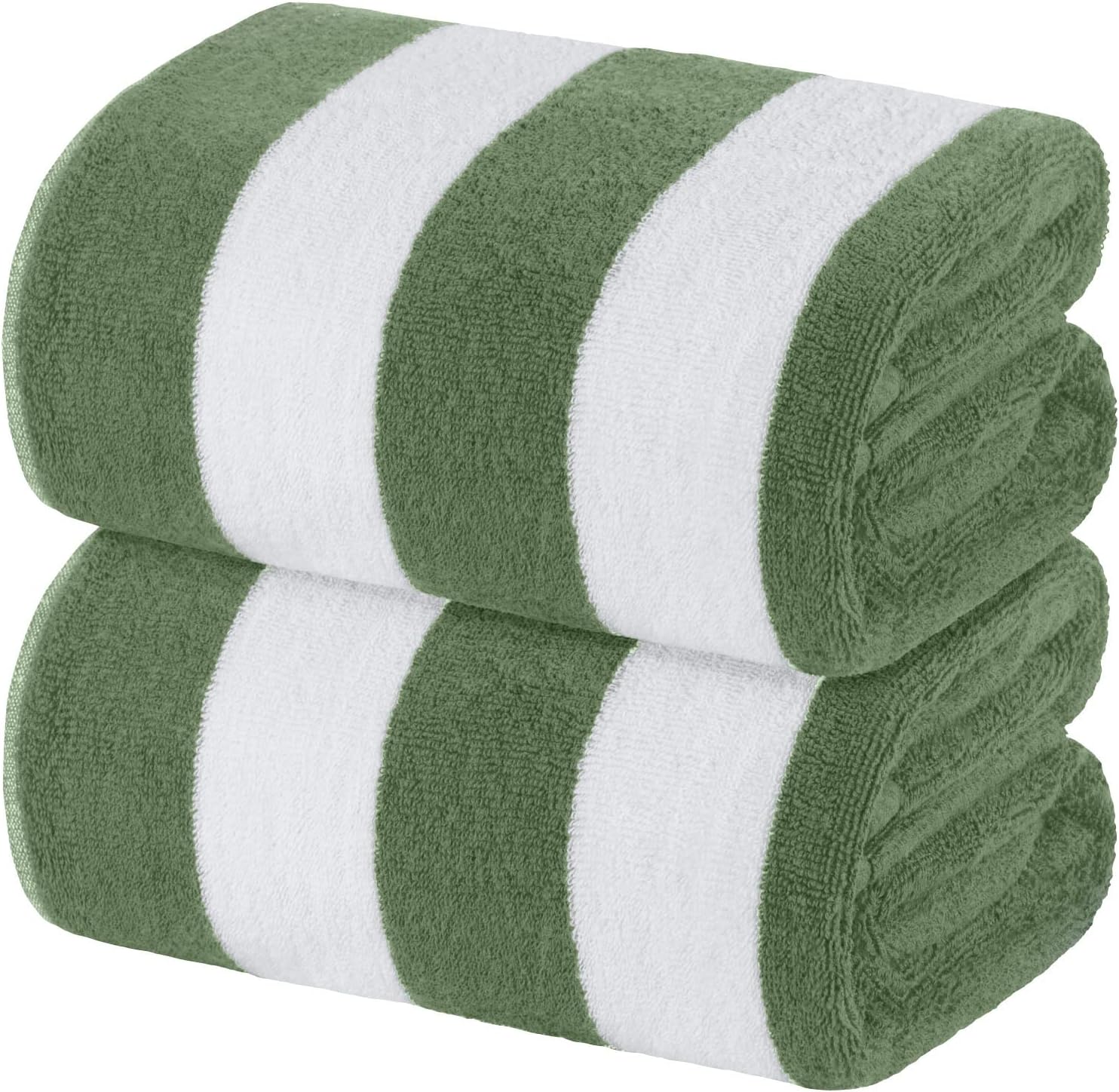 Oversized Cabana Stripe Cotton Bath Towels for Beach Lovers