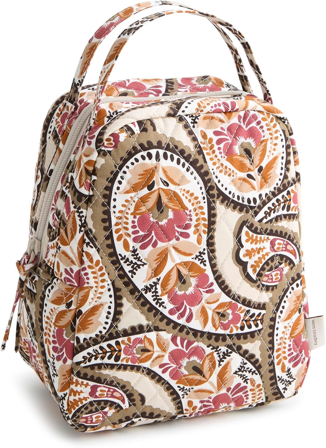 Premium Cotton Lunch Bag in Blooming Paisley for Stylish Meals