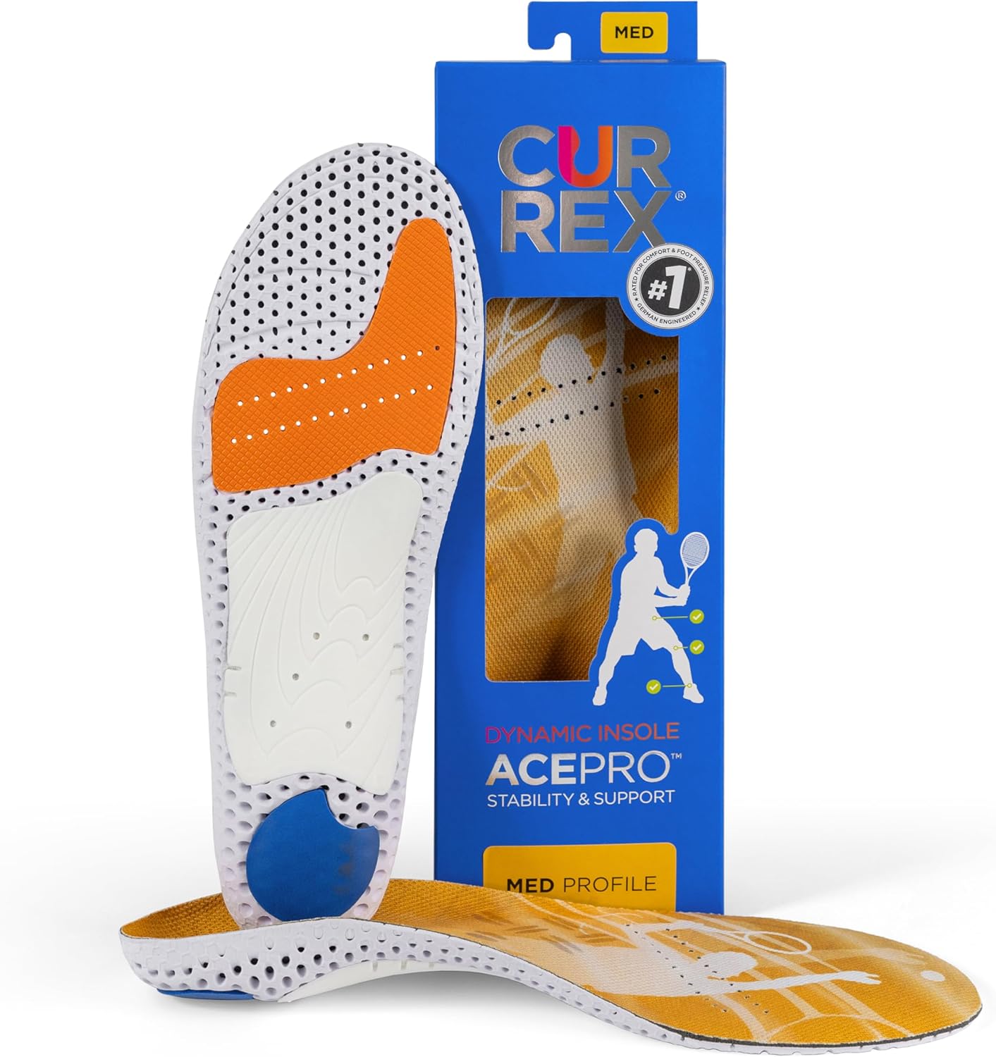 CURREX AcePro Arch Support Insoles for Enhanced Sports Performance