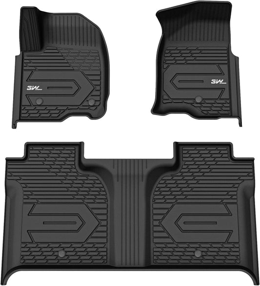 3W Floor Mats for 2019-2024 Chevy Silverado & GMC Sierra