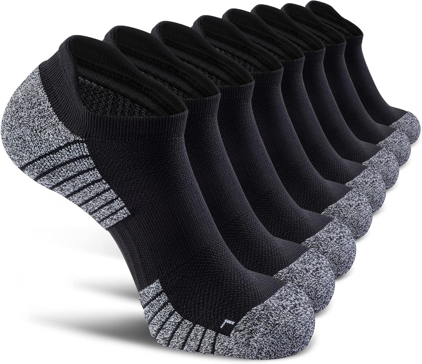 No Show Sports Compression Socks for Men and Women - 4/8 Pack