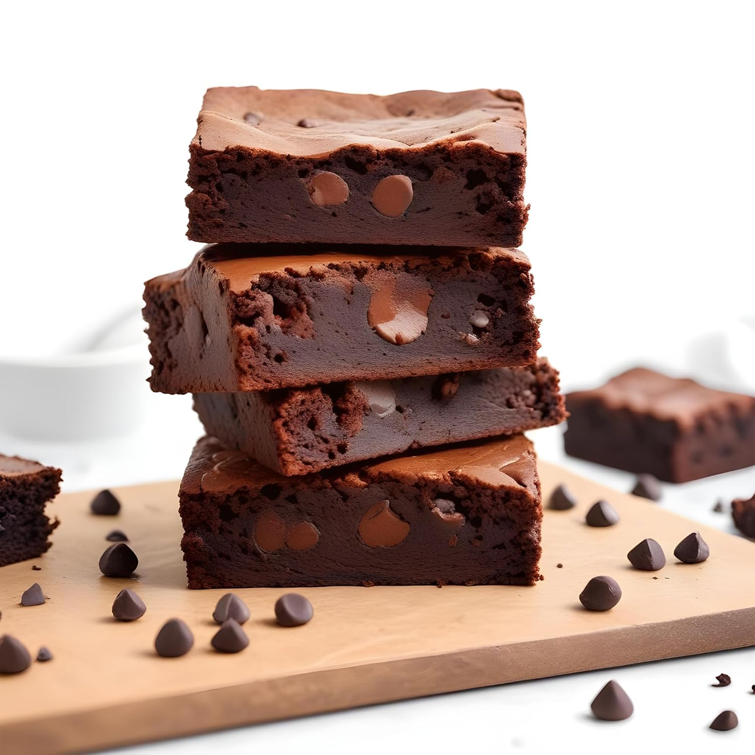 Davids Cookies Gluten-Free Chocolate Chip Brownies 9 Pack Treats