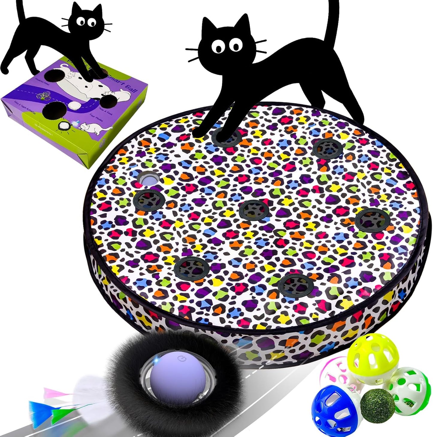 ORSDA Interactive Cat Toys for Indoor Cats with Moving Ball