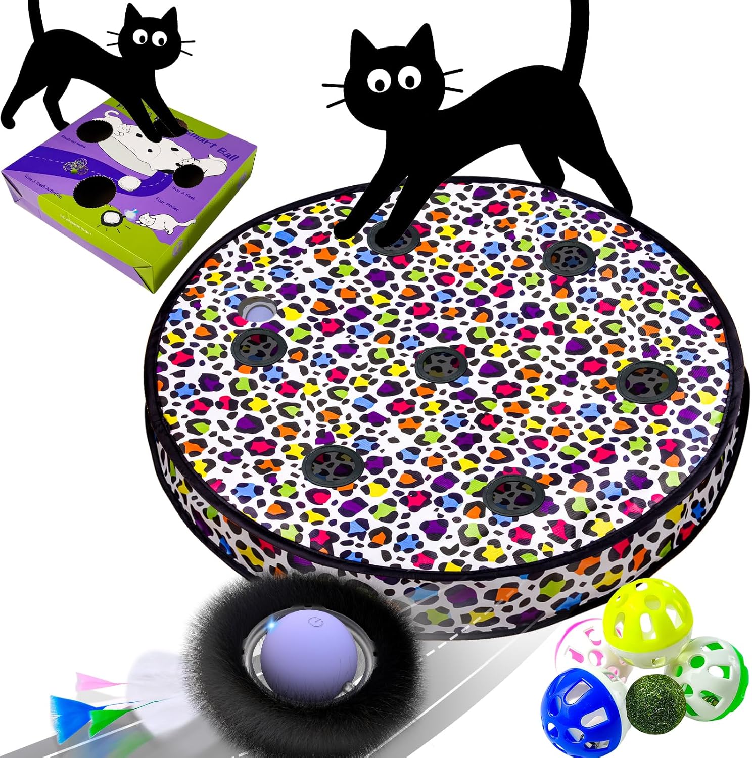 ORSDA Interactive Cat Toys for Indoor Cats with Moving Ball