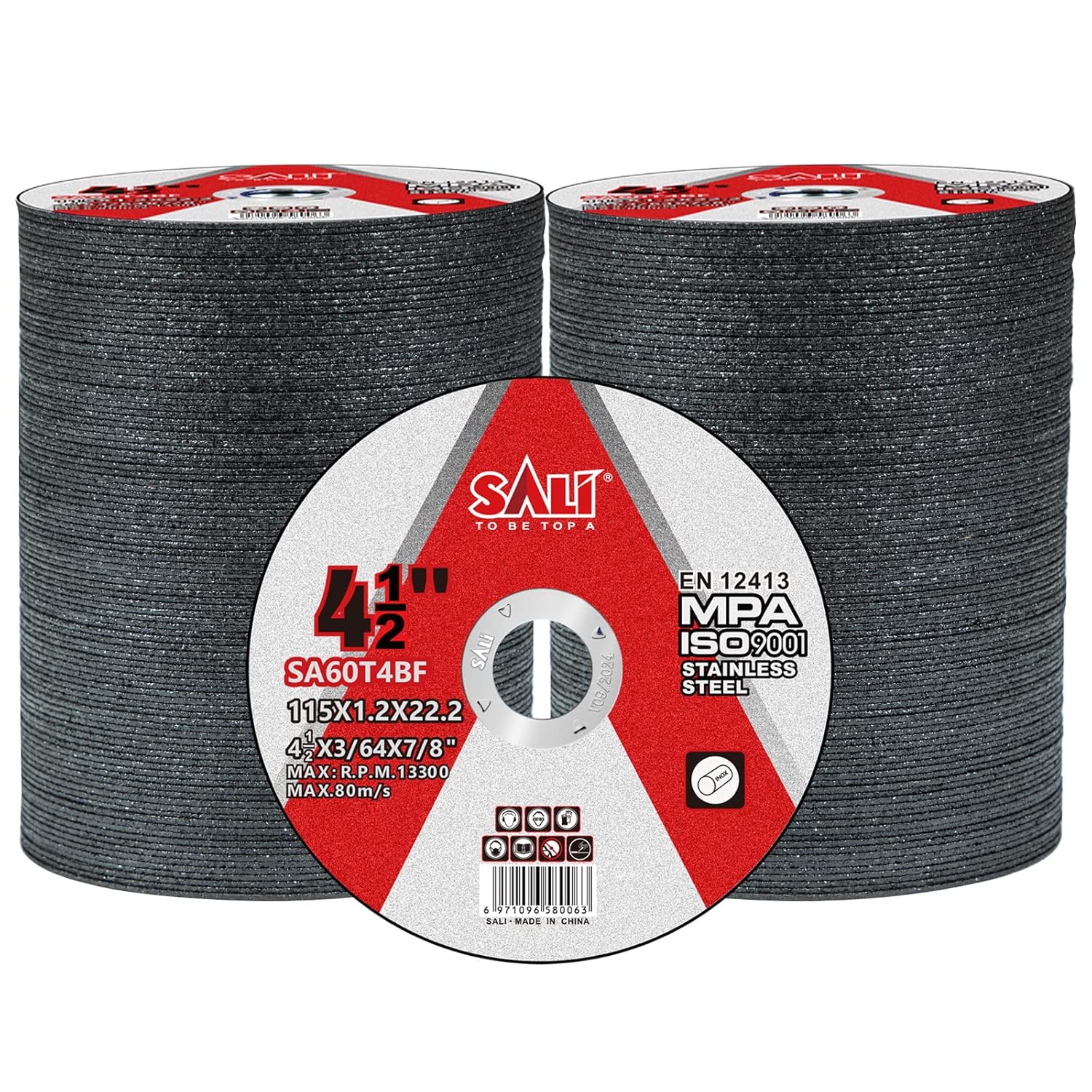 SALI 200 Pack Cut Off Wheel 4 1/2 Inch for Professional Use