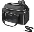 17x11x9.5 in Top-Expandable Pet Carrier Black - Airline Friendly
