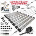 Under Cabinet Lighting Touch LED Bars 9-Pack 6500K - Bright, Dimmable