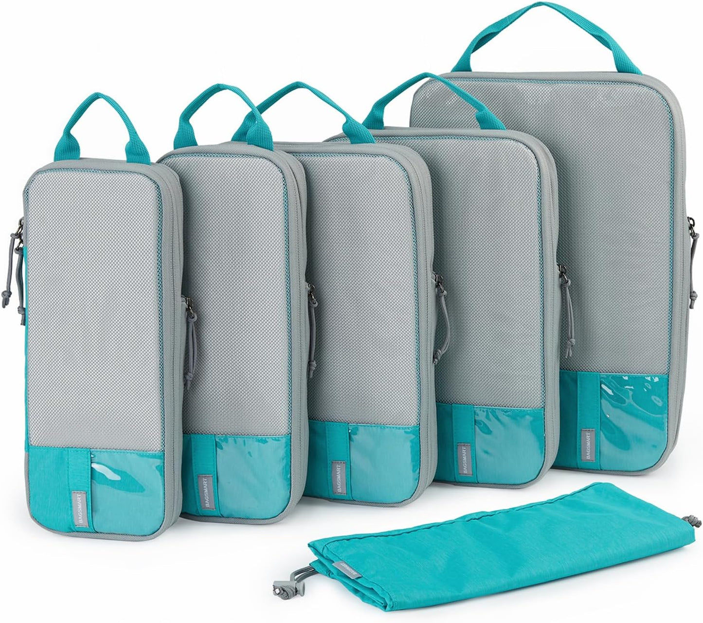 BAGSMART Compression Packing Cubes for Travel - Space Saver