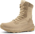 NORTIV 8 Men's Tactical Leather Combat Boots 8 in - Peakforce Comfort