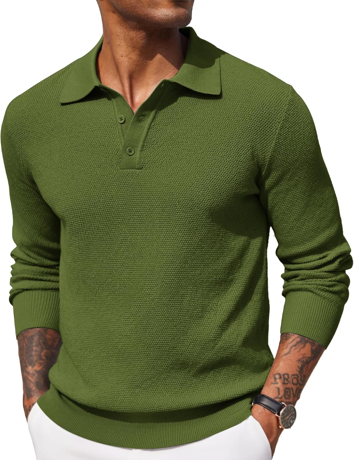 COOFANDY Mens Knit Polo Shirts for Stylish Casual Wear