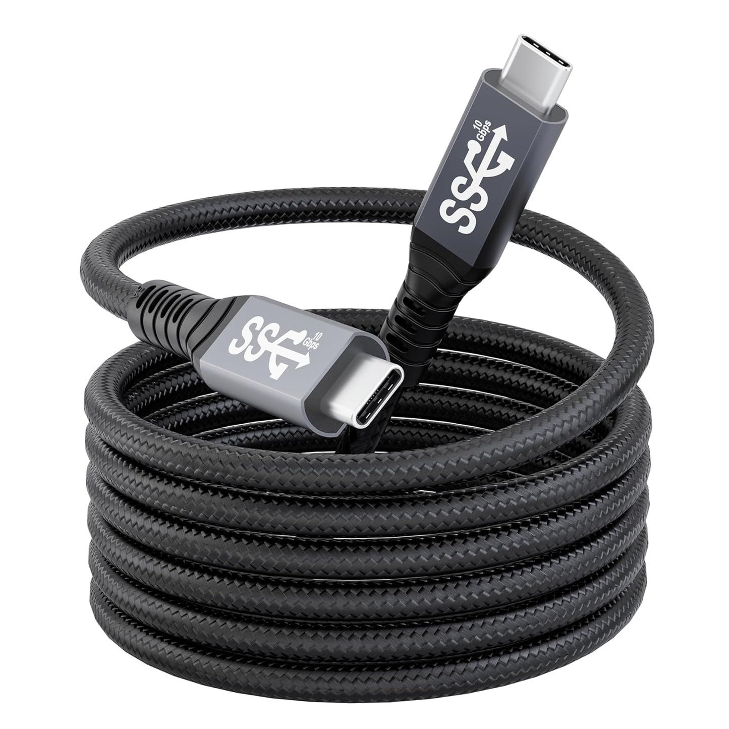 10FT USB-C 3.1 Gen 2 Cable: 10Gbps Data Transfer Speed