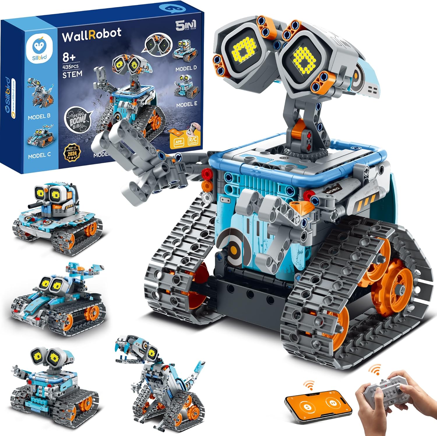 Sillbird Robot Building Kit: 5-in-1 STEM Fun!