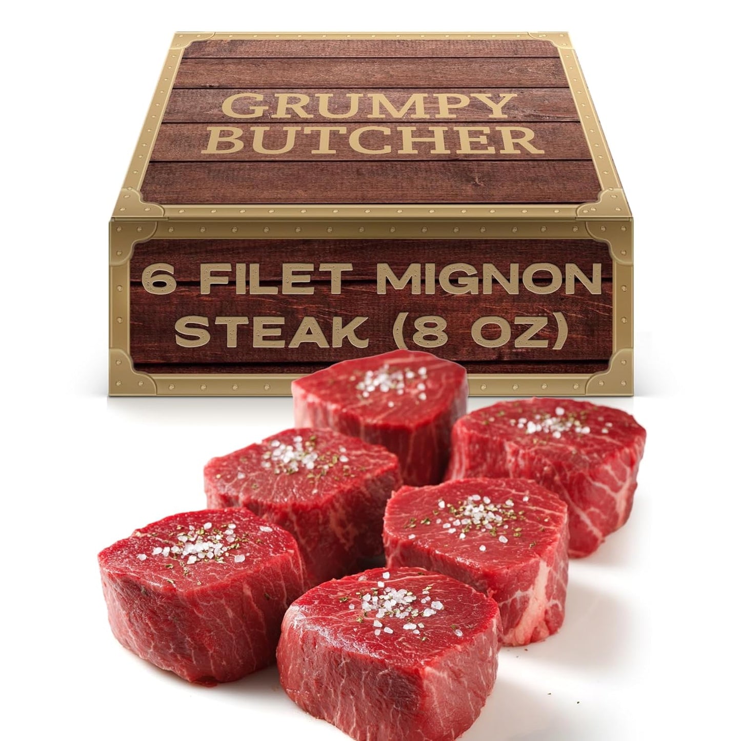 Grumpy Butcher Large Filet Mignon Steaks for Gourmet Dining