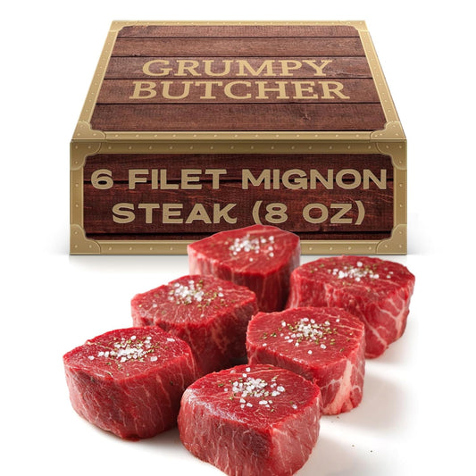 Grumpy Butcher Large Filet Mignon Steaks for Gourmet Dining