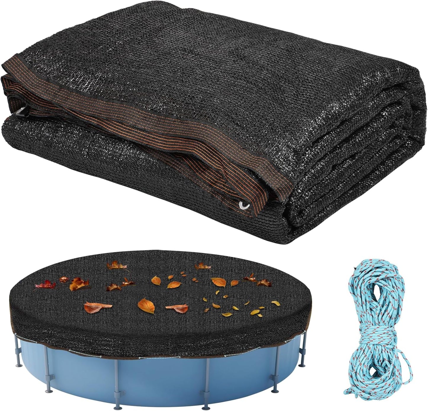 30ft Leaf Net Pool Covers for 24-30Ft Round Pools - Durable