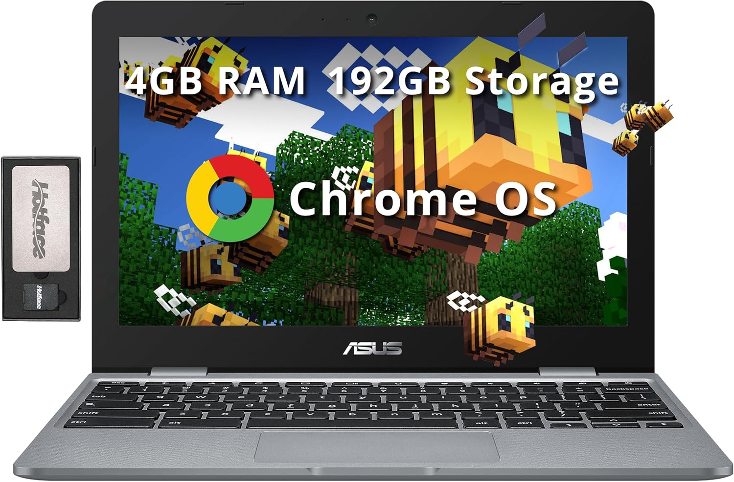 ASUS Chromebook 11.6 HD Student Laptop with Intel Celeron N3350