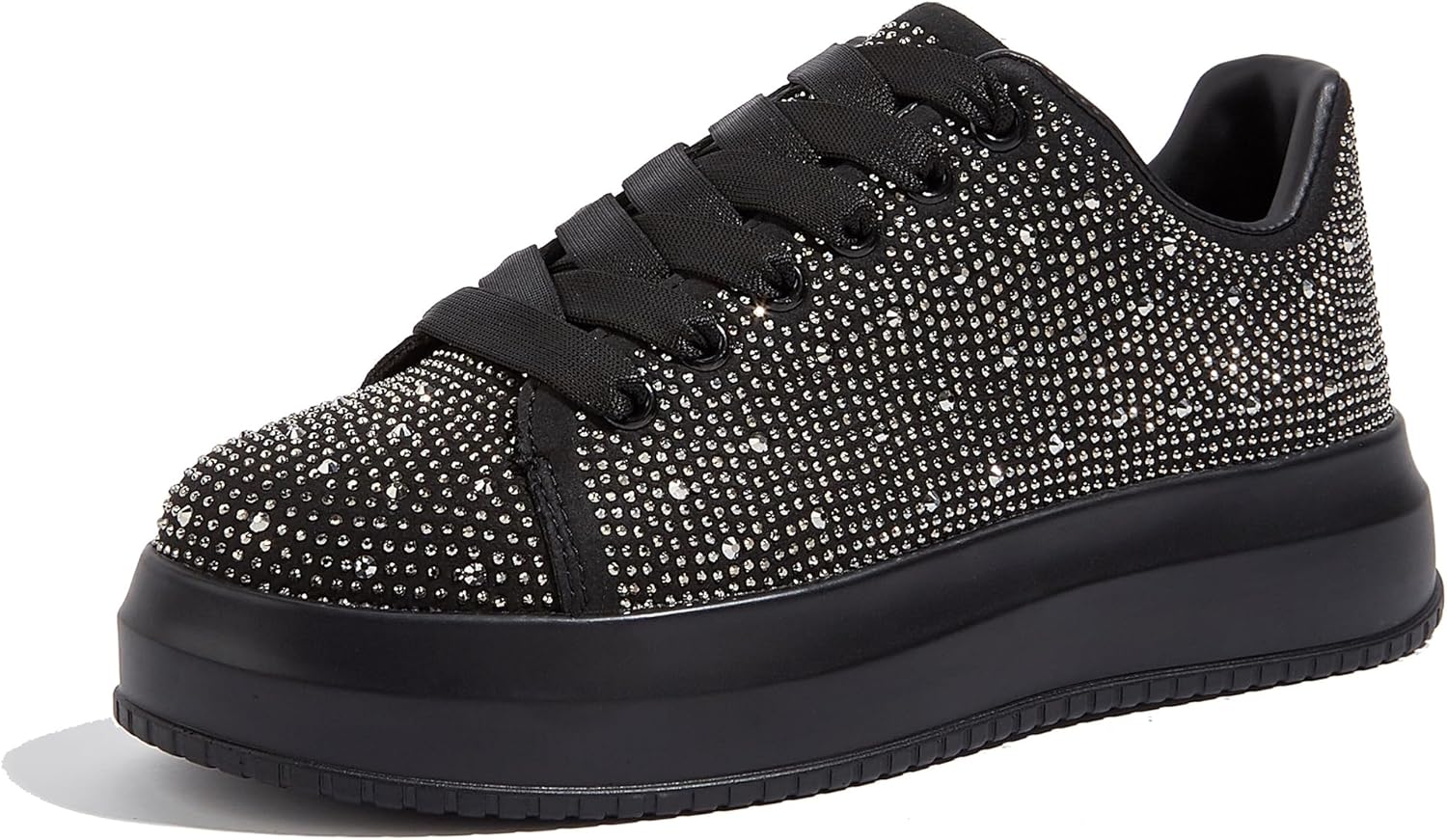Sparkly Rhinestone Sneakers for Women - Bling Platform Shoes