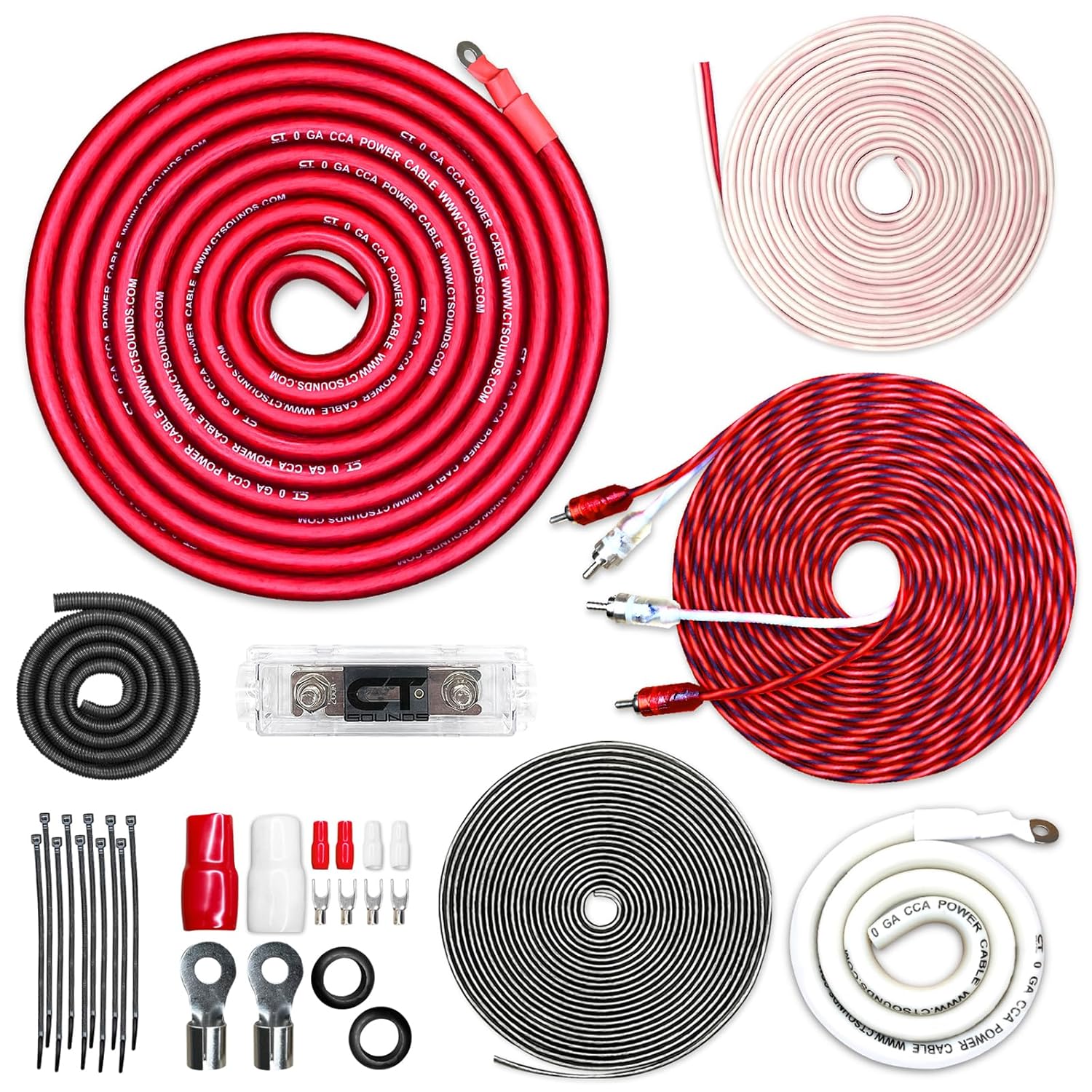 CT Sounds 1/0 Gauge CCA Complete Amp Wiring Install Kit Review