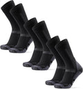 Merino Wool Hiking Crew Socks - Cushioned Winter Performance
