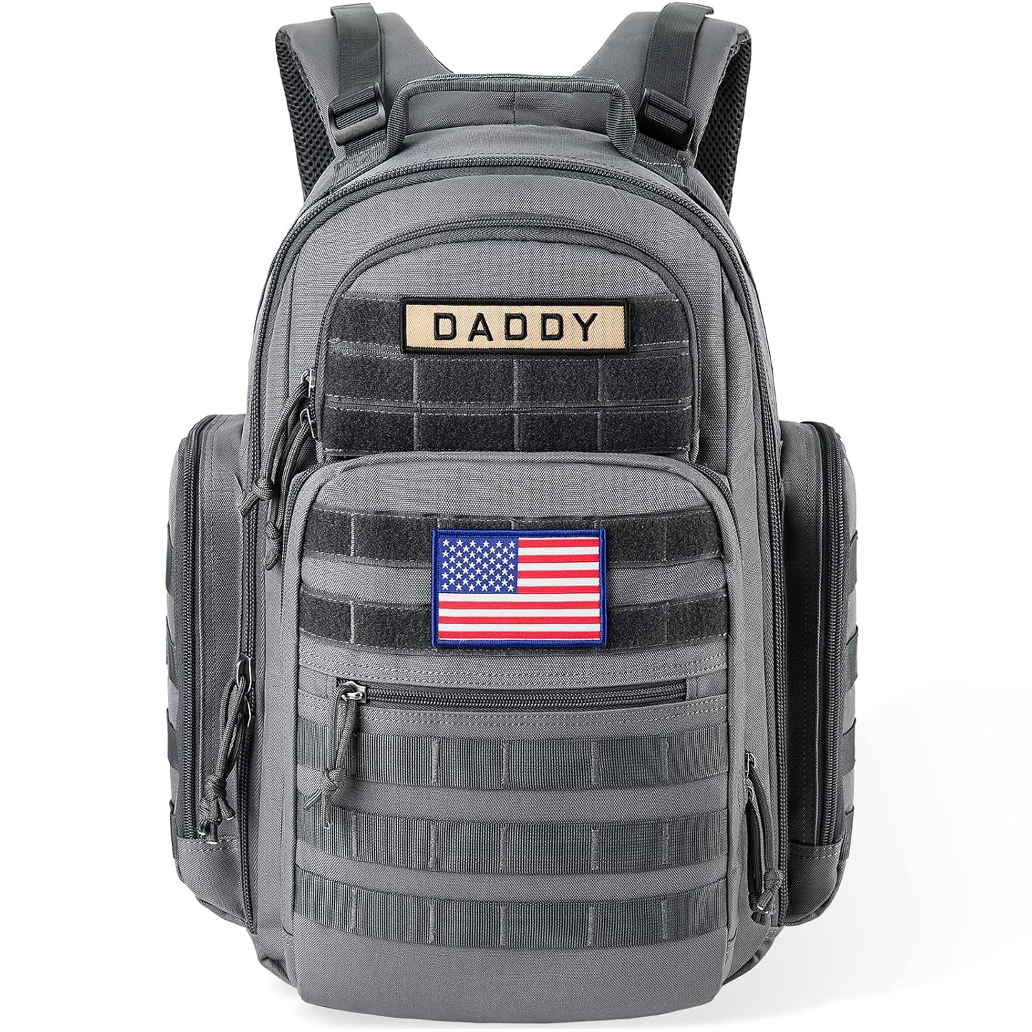 SHARKMOUTH Diaper Bag Backpack for Parents with Insulated Holders