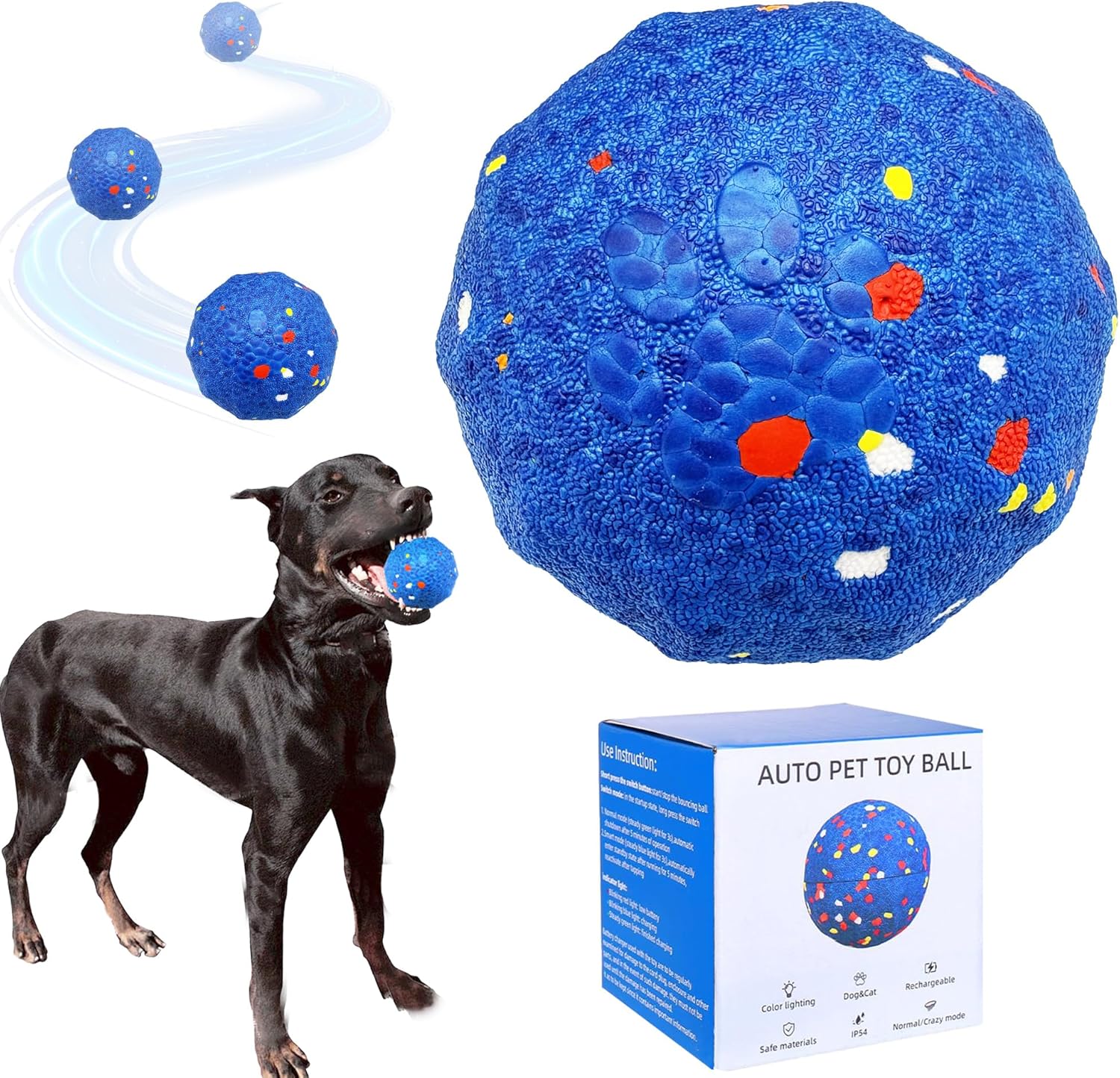 Interactive Dog Toys for All Sizes - Automatic Moving Balls