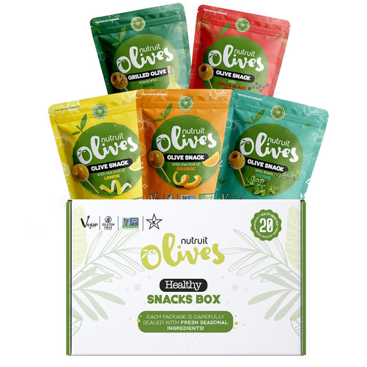 Nutruit Olives Snacks Variety Box - Healthy Vegan Treats