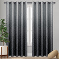 Ombre Blackout Curtains for Bedroom - Damask Thermal Panels