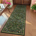 Moynesa Floral Hallway Runner Rug 2ft8in x 8ft - Washable Botanical