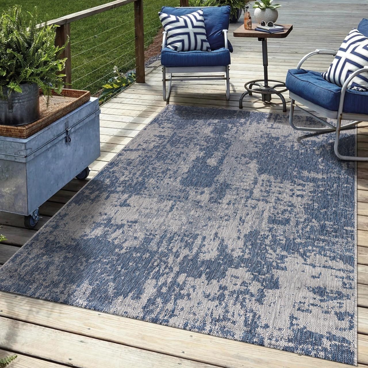 Keen Home Design Terrace Outdoor Area Rug - 6x9 Washable Rug