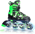 Boys Adjustable Inline Skates with Light up Wheels - Youth Size-Adjust