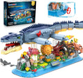 Mosasaurus Building Set with LED Light - 1219 PCS Movable Ocean Model