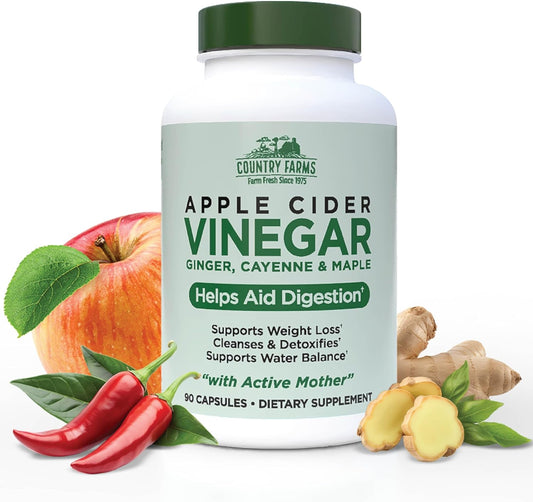 Apple Cider Capsules: Aid Digestion, Weight Loss 