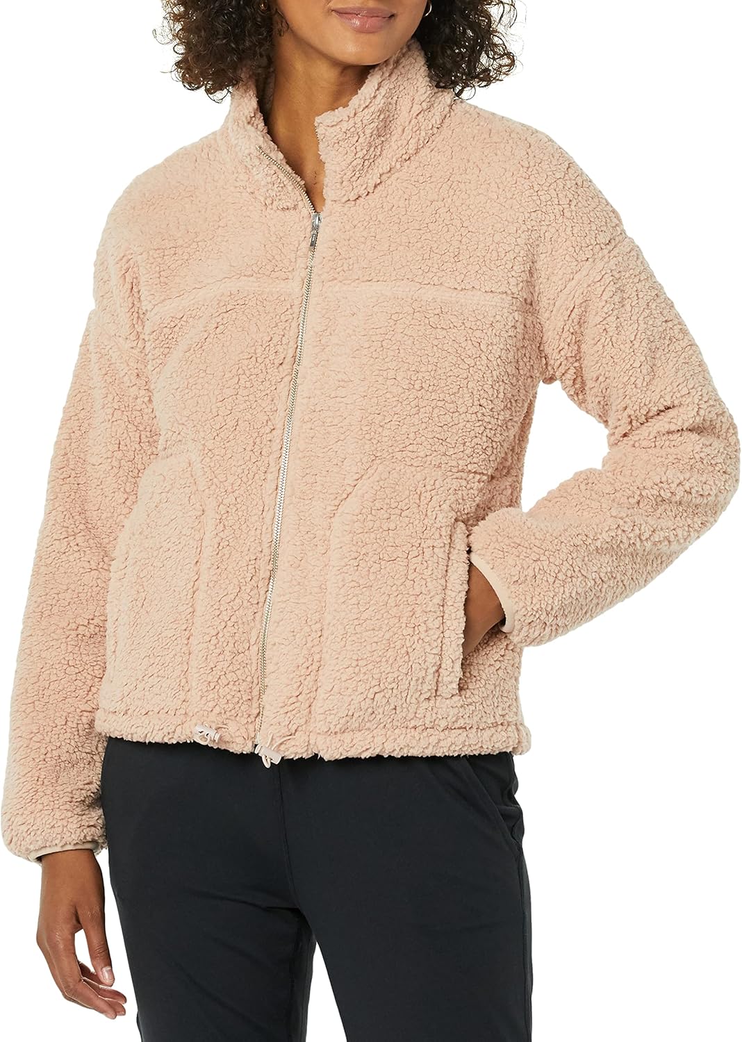 Women's Fleece Zip-Up Sherpa Jacket for Ultimate Warmth