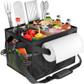 FANGSUN Grill Caddy with Paper Towel Holder - Portable BBQ Organizer