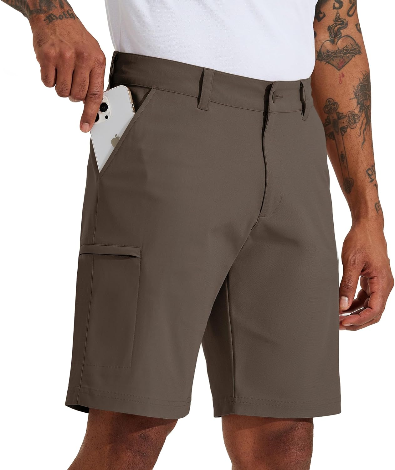 Willit Men's Golf Shorts 10in Stretch Quick Dry Cargo Shorts