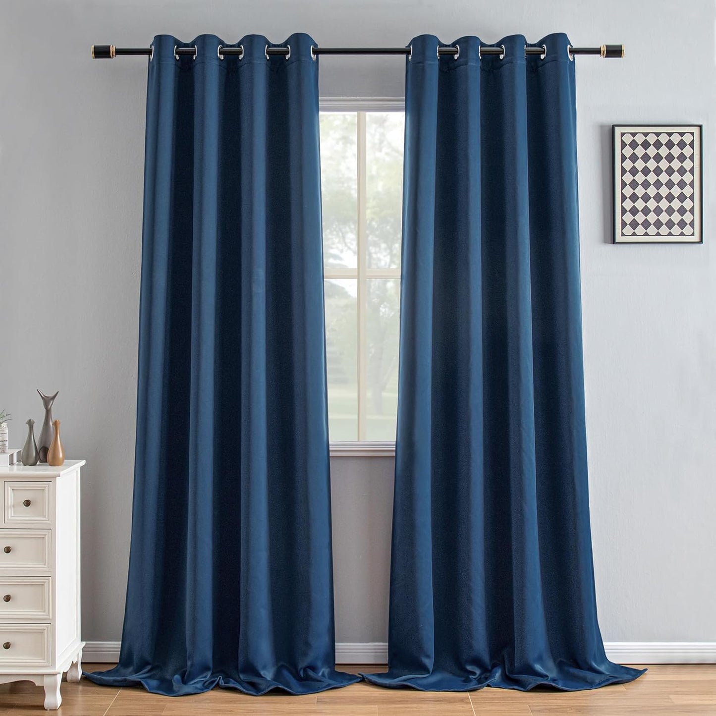 Blackout Curtains 108 Inch Length for Bedroom and Living Room